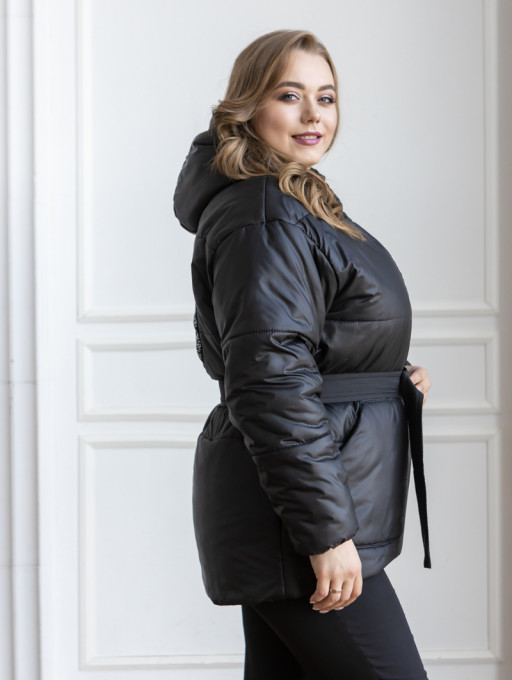 Жіноча куртка Bolyar 00424 чорна , фото  2