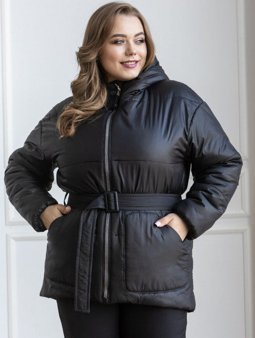 Жіноча куртка Bolyar 00424 чорна , фото  4