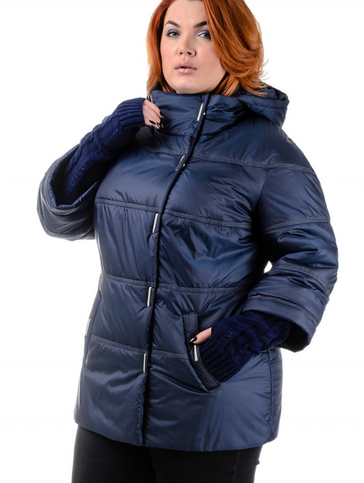 Куртка жіноча Bolyar 00175 темно-синя , фото  1