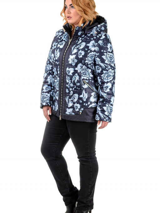 Куртка жіноча Bolyar 00184 синьо-бежева , фото  1