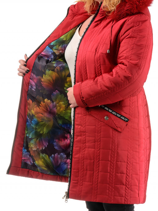 Куртка жіноча Bolyar 00185 червона , фото  1
