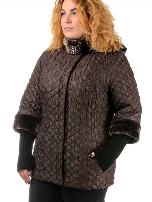 Куртка жіноча Bolyar 00189 коричнева , фото  3
