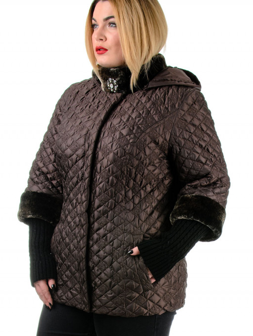 Куртка жіноча Bolyar 00195 коричнева , фото  2