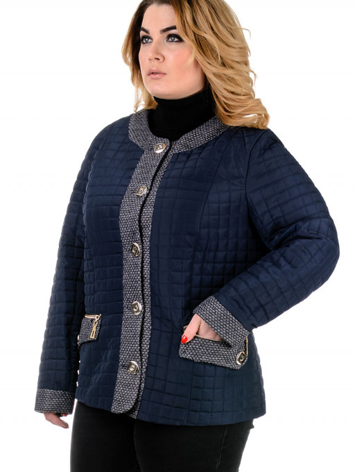 Куртка женская  Bolyar 00201 темно-синяя , фото  3