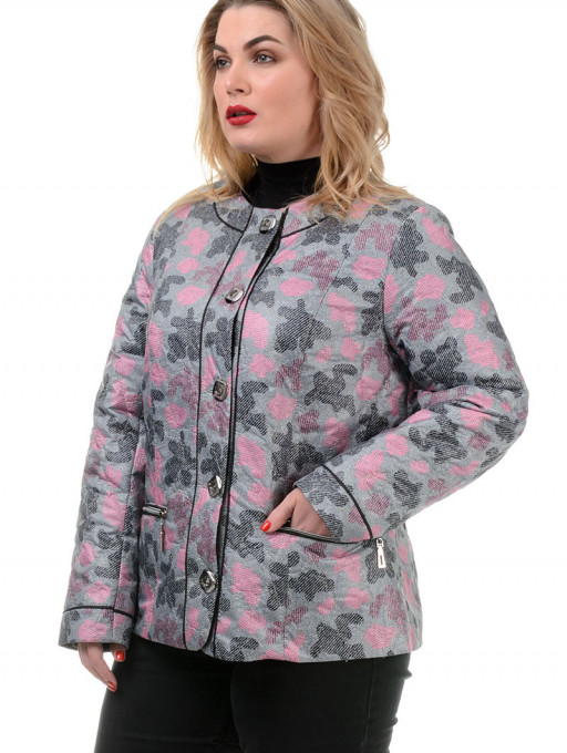 Куртка женская  Bolyar 00225 серо-розовая , фото  3
