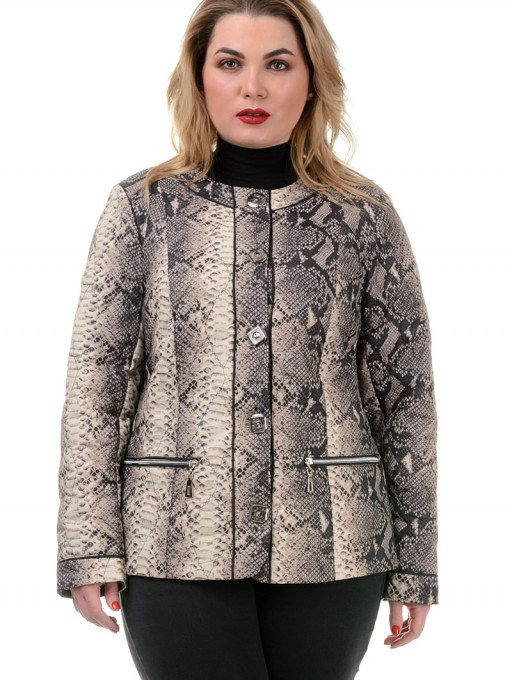 Куртка жіноча Bolyar 00226 бежево-чорна , фото  4