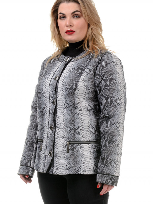 Куртка жіноча Bolyar 00227 сіро-чорна , фото  3