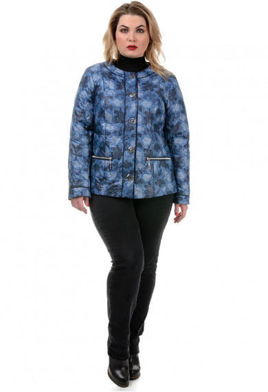  Куртка жіноча Bolyar 00230 синя-чорна