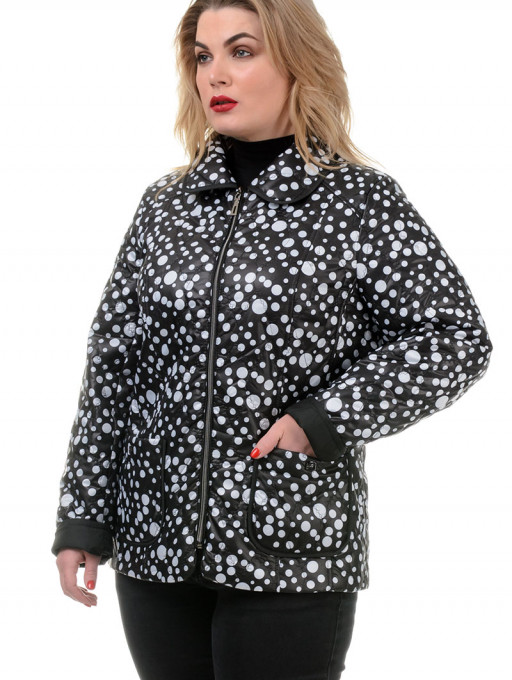 Куртка жіноча Bolyar 00234 чорно-біла , фото  3