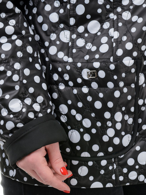 Куртка женская  Bolyar 00234 черно-белая , фото  1