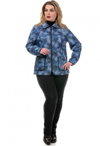  Куртка жіноча Bolyar 00236 синя-чорна