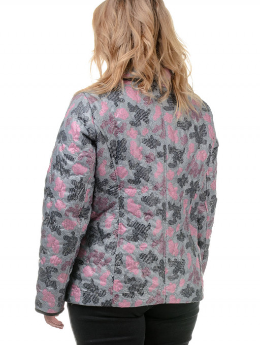 Куртка женская  Bolyar 00238 серо-розовая , фото  3