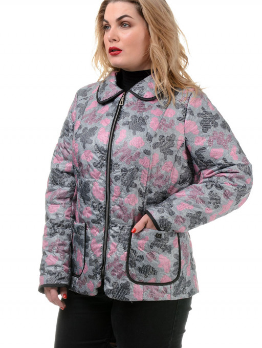 Куртка женская  Bolyar 00238 серо-розовая , фото  2