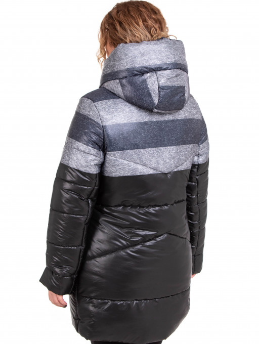 Куртка жіноча Bolyar 00248 сіро-чорна , фото  4