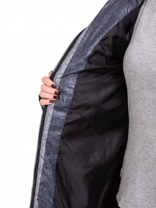 Куртка женская  Bolyar 00248 серо-черная , фото  5