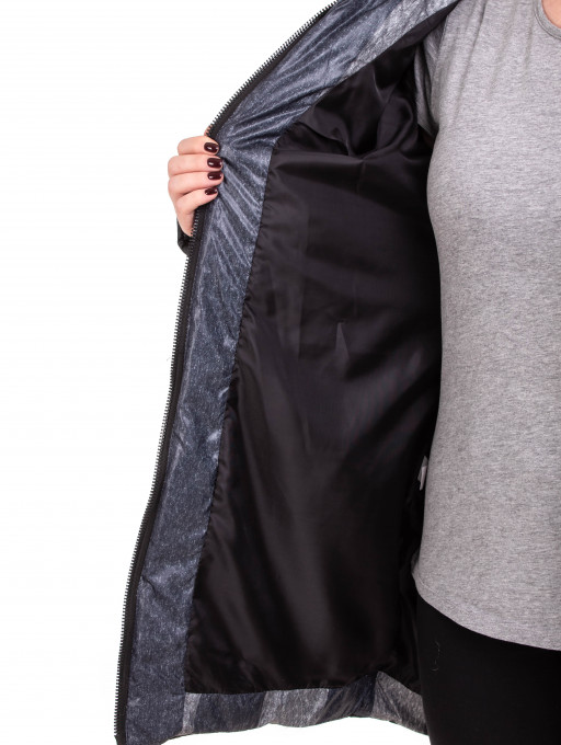 Куртка женская  Bolyar 00254 серо-черная , фото  1