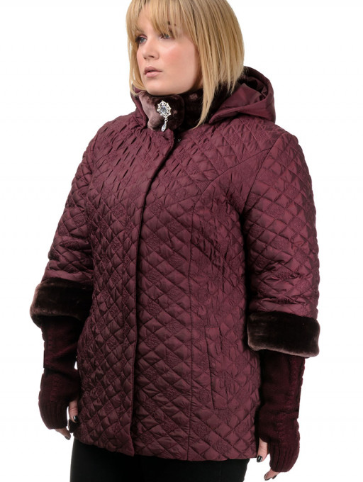 Куртка женская  Bolyar 00279 темно-бардовая , фото  1