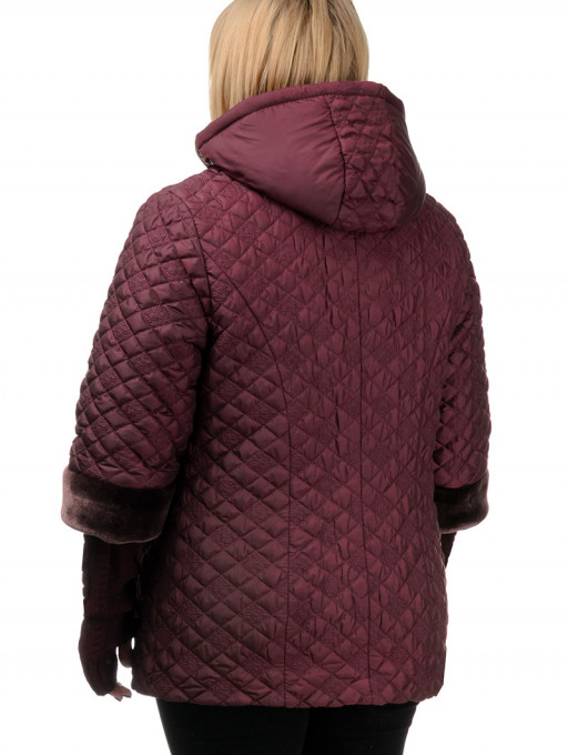 Куртка женская  Bolyar 00279 темно-бардовая , фото  3