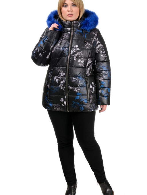 Куртка женская  Bolyar 00292 черно-синяя , фото  1