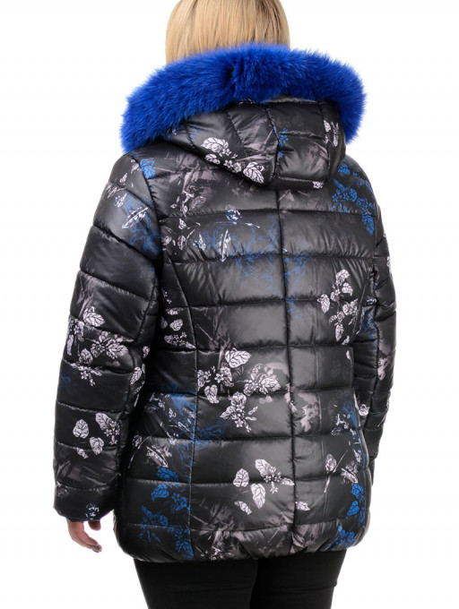 Куртка жіноча Bolyar 00292 чорно-синя , фото  4