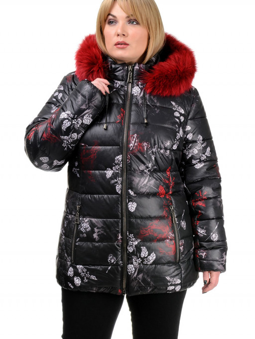 Куртка женская  Bolyar 00293 черно-красная , фото  2
