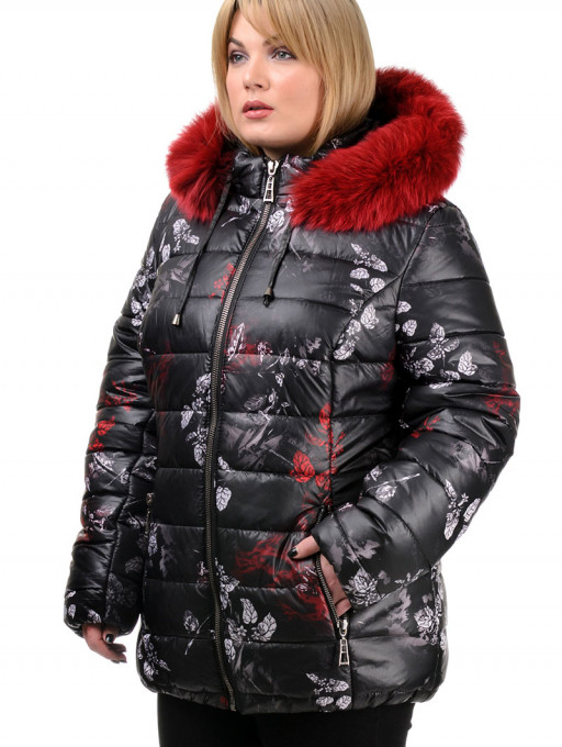 Куртка женская  Bolyar 00293 черно-красная , фото  3