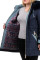 Куртка жіноча Bolyar 00295 темно-синя , фото  2