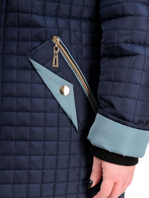 Куртка жіноча Bolyar 00295 темно-синя , фото  1