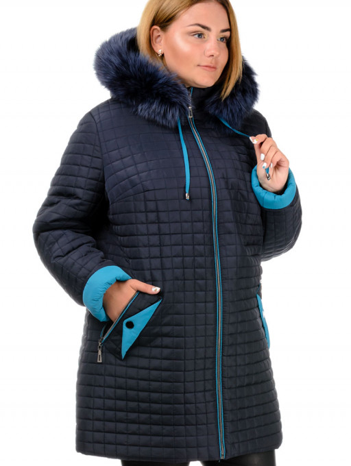 Куртка жіноча Bolyar 00311 темно-синя , фото  1