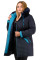 Куртка женская  Bolyar 00311 темно-синяя , фото  5