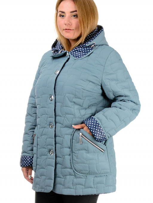 Куртка жіноча Bolyar 00316 блакитна , фото  4