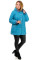 Куртка женская  Bolyar 00317 голубая , фото 0