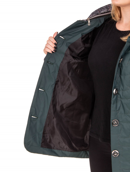 Куртка женская  Bolyar 00323 темно-зеленая , фото  1