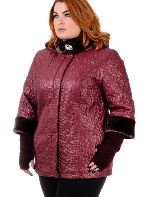 Куртка жіноча Bolyar 00343 темно-червона , фото  2