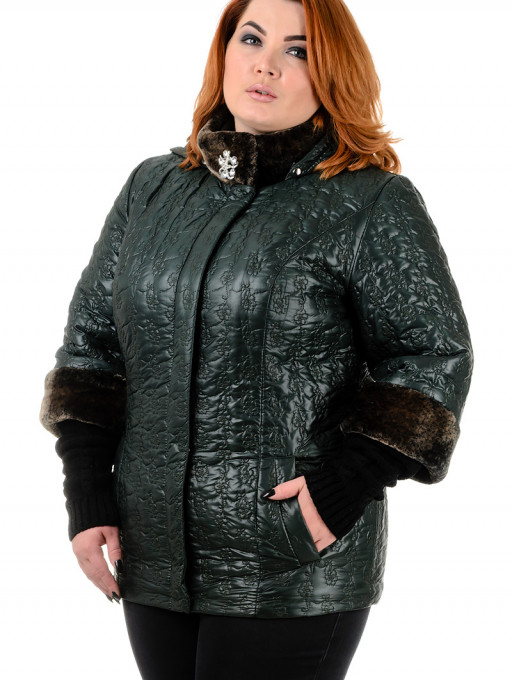 Куртка жіноча Bolyar 00344 темно-зелена, фото 0