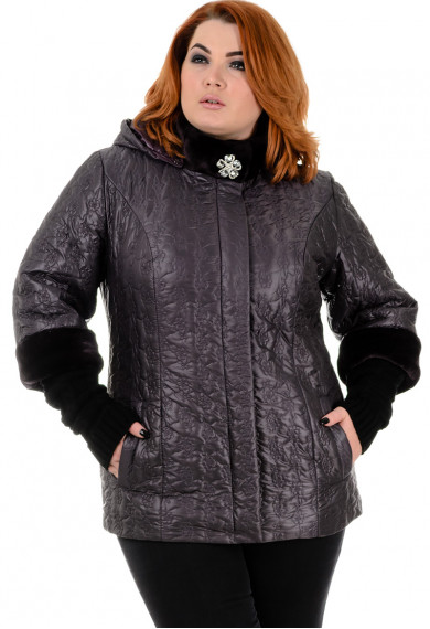  Куртка жіноча Bolyar 00345 темно-фіолетова