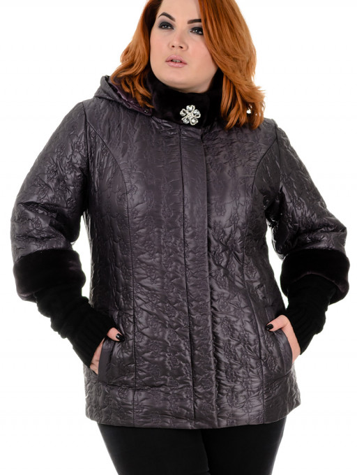 Куртка жіноча Bolyar 00345 темно-фіолетова, фото 0