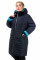 Женская Пальто Bolyar 00302 темно-синее , фото  2