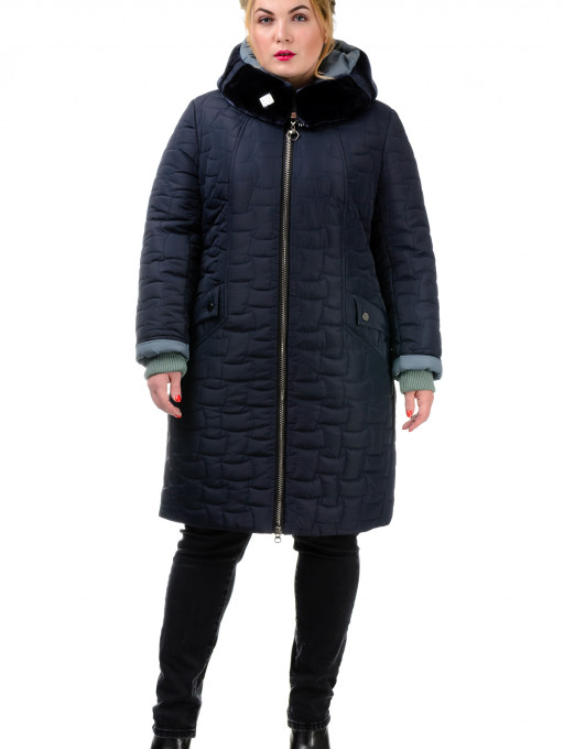 Женская Пальто Bolyar 00306 темно-синее , фото 0