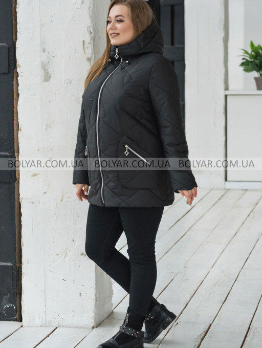 Жіноча куртка Bolyar 00438 чорна , фото  1