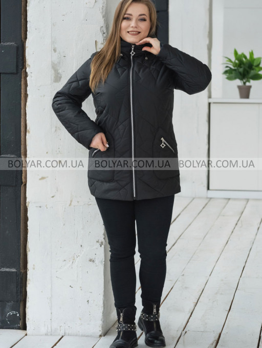 Женская куртка Bolyar 00438 черная , фото  3