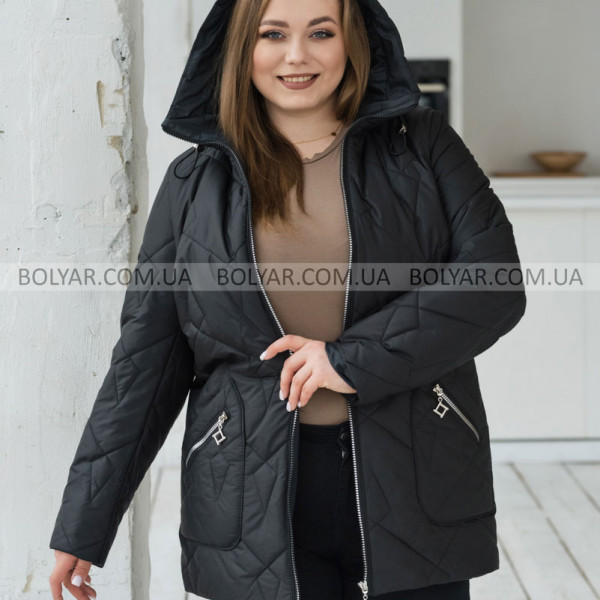Жіноча куртка Bolyar Тіна 00438 чорна , фото  6