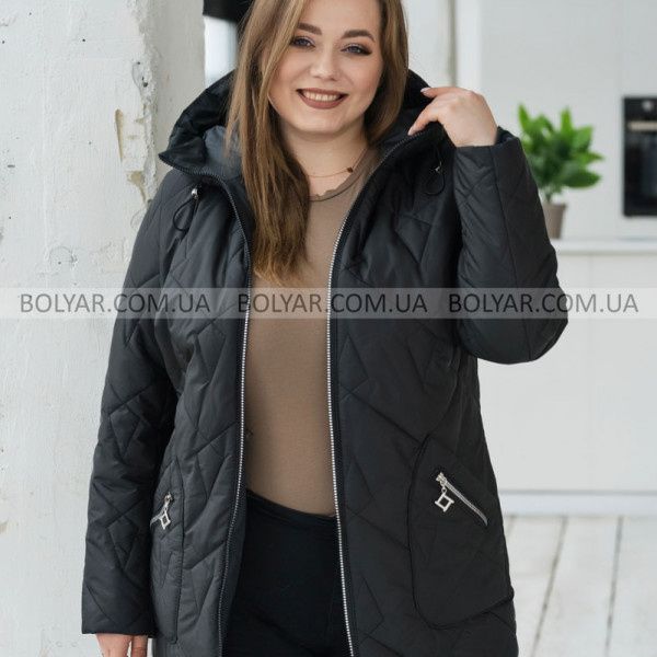 Жіноча куртка Bolyar Тіна 00438 чорна , фото  7