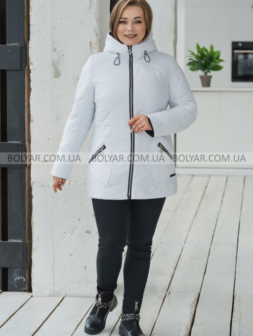 Жіноча куртка Bolyar 00441 біла , фото  4