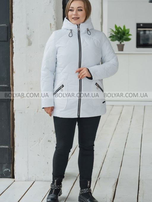 Жіноча куртка Bolyar 00441 біла , фото  5
