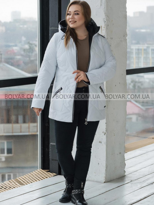 Женская куртка Bolyar 00441 белая , фото  6