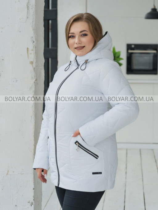 Жіноча куртка Bolyar 00441 біла , фото  7