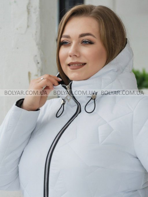 Жіноча куртка Bolyar 00441 біла , фото  9