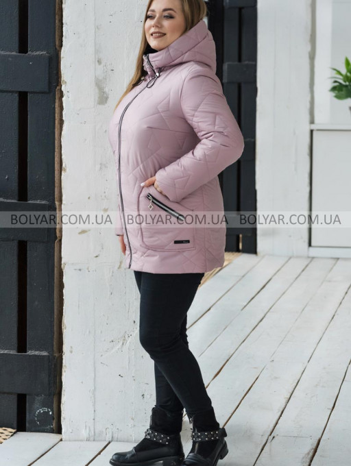 Жіноча куртка Bolyar 00442 пудрова , фото  1