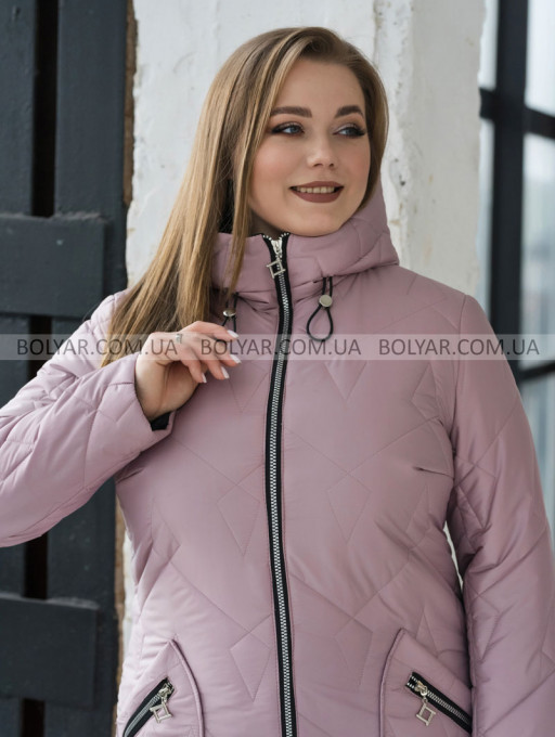 Жіноча куртка Bolyar 00442 пудрова , фото  3